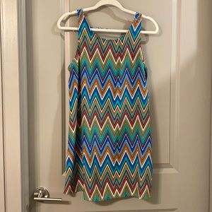 Namu Chevron shift dress